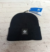 adidas originals czapka zimowa damska czarna nowa beanie trefoil lux 
