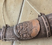 Róg myśliwski rycerski ceramiczny Kazimierz Dolny. XXw.