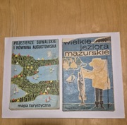 Pojezierze Suwalskie i Równina Augustowska mapa 1977 r. plus gratis