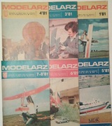 MODELARZ  nr 1,3,4,5,6,7,8,9,10,11,12 / 1981