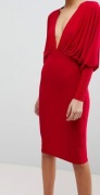 CLUB L Sukienka czerwona V 36/S