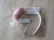 Opaska na włosy kwiaty, kremowy