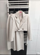 Bawełniany komplet La Milla – marynarka szerokie spodnie białe uniwersalny