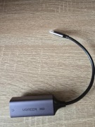 Adapter Ugreen CM648 USB-C do RJ45 Ethernet 2.5G - szary