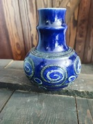 Ceramiczny  wazon Strehla Keramik kobaltowy