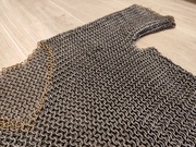 Kolczuga zdobiona - splot 4w1 kołeczka 8/2 mm - 14.5 kg