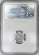 1 fenig 1918 stempel 1917, mała data, NGC MS63 MAX