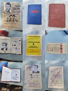 Stare, nieaktualne dokumenty, legitymacje,  z PRL-kolekcjonerskie 