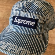 Czapka z daszkiem Supreme Denim Camp Cap Stripe SS24