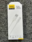 Przewód kabel USB - USB-C 5A 1m biały