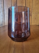 szklany wazon * różowawy