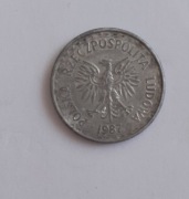 Moneta 1 złoty 1987 rok