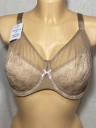 Chantelle biustonosz koronkowy z fiszbinami 70H cielisty,jasny róż-nowy