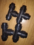 Trójnik równoprzelotowy skręczny doror wodnych 32 2szt,25 2szt.FTS.