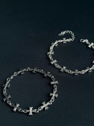 Bransoletki Opium bransoletka i pierścionek emo streetwear chrome hearts