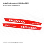 HONDA 2415 - nalepki/naklejki traktorka / kosiarki