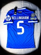 (S) Bellingham #5 Real Madrid Blue Away Kit Jersey Champions League 2025/26