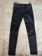 Jeansy skinny Represent Destroyer Essential vintage black XS