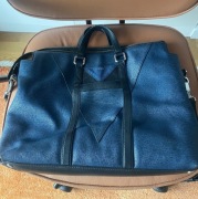 Piękna torba/teczka Kenzo, skóra, granatowa 