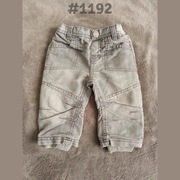 Spodnie jeansowe z podszewką Mothercare 6-9 miesięcy 68-74cm joggery 