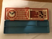 Stary Piórnik radzieckiego ucznia z liczydłem 