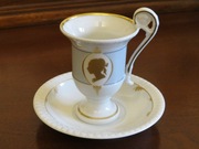 Filiżanka ze spodkiem Furstenberg   Mocca 