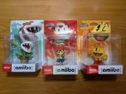 3x Amiibo Ness, Piranha Plant, Pac-Man Nintendo Switch Nowe
