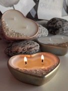 Świeca zapachowa. Gipsowa forma. Serce.