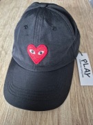 Czapka PLAY Comme des Garçons CDG czarna z sercem nowa z metką