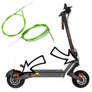 Kukirin G4 komplet zielonych linek hamulcowych (przód + tył)