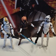 Star Wars-Clone Wars-Plo Koon,ARF Trooper,Clone Pilot