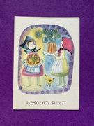 M. Łuszczkiewicz-Jastrzębska Pocztówka  Wielkanoc Wesołych Świąt