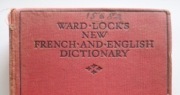 WARD LOCKS NEW FRENCH AND ENGLISH DICTIONARY przedwojenny 