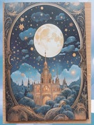 kartki 30 szt motyw księżyca 2 scrapbooking