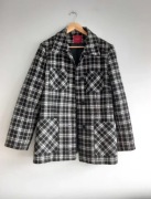 Autograf ciepła marynarka kurtka katanka w kratkę