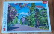 Puzzle Trefl 2000 elementów Merano Włochy Alpy i kwitnące drzewa #4
