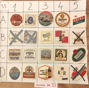 Podkładki, podstawki pod piwo po 2 zł zestaw za 35 zł, Nr35 cały świat 