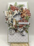Kartka na Boże Narodzenie, handmade świąteczna, ręcznie robiona 