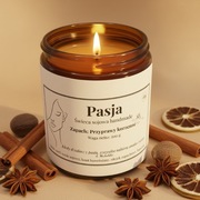 Świeca sojowa handmade Pasja- Przyprawy korzenne