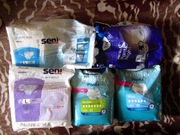 Pieluchomajtki TENA, SENI. Wciągane i na rzepy. 50 sztuk