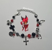 Bransoletka Alastor Hazbin Hotel Coquette Goth