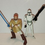 Star Wars-Animed Style- Obi Wan Kenobi & Clone Trooper