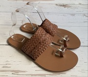 Stylowe Klapki Damskie Skórzane 38,5 Korekcja Halluksów Wygodne Nowe !