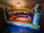 Zamek dmuchaniec suchy basen z kulkami + dmuchawa