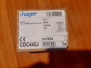 Wyłącznik różnicowoprądowy HAGER 4P 40A