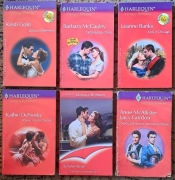 Zestaw 3 zHarlequinów z serii Gorący romans.