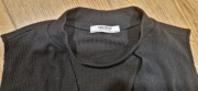 Czarna bluzka top z dekoltem Zara L