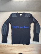 Sweter męski mundurowy, 100% wełna, No Name, r. XL(46UK, 56EUR).