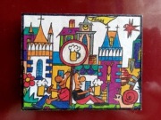 Praga- ręcznie malowany - magnes na lodówkę