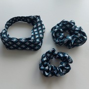 Zestaw jedwabnych akcesoriów do włosów: opaska + 2 gumki